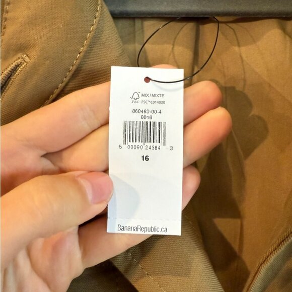 Banana Republic Voyage Belted Trench Jacket Khaki - Picture 8 of 14